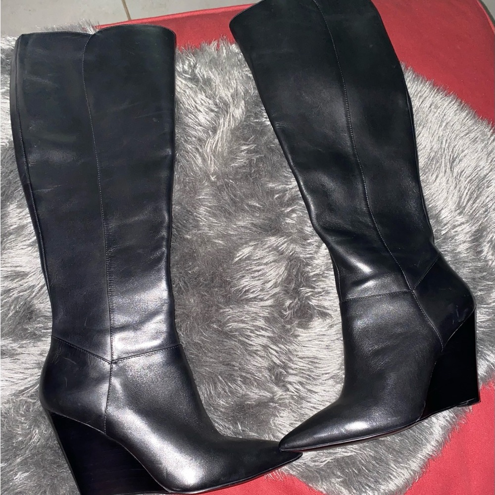 black nine west size 8.5 boots